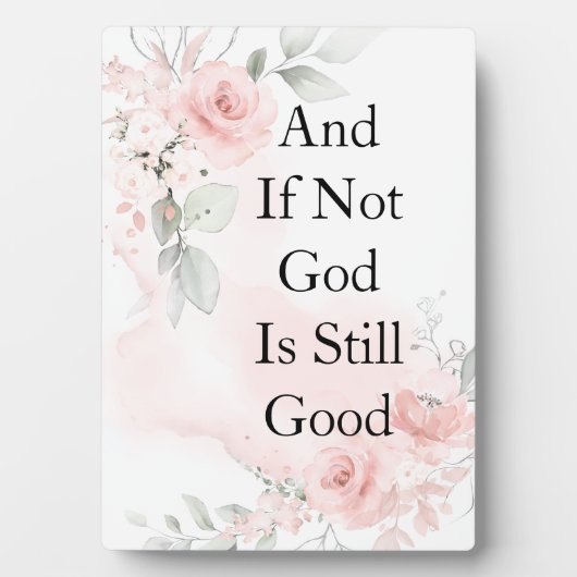 Plaque Photo Aquarelle bleu rose Rose (Devant)