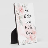 Plaque Photo Aquarelle bleu rose Rose (Côté)