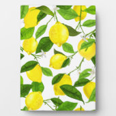 Plaque Photo Aquarelle Citron (Devant)