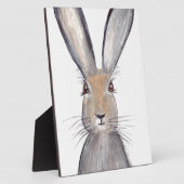 Plaque Photo Aquarelle de lapin lièvre (Côté)