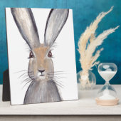 Plaque Photo Aquarelle de lapin lièvre (Côté)