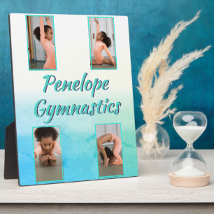 Plaque Photo Aquarelle Gradient Nom personnalisé, Sport & Photo