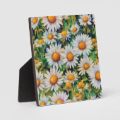 Plaque Photo Aquarelle Jardin Fleurs Faisy (Recto)