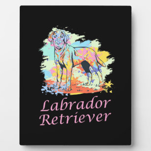 Plaque Photo Aquarelle Labrador Retriever