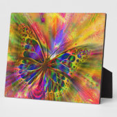 Plaque Photo Aquarelle papillon Abstraite (Côté)