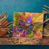 Plaque Photo Aquarelle papillon Abstraite (Côté)