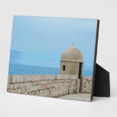 Plaque Photo Aquarelle peinture de la muraille de Dubrovnik (Côté)