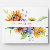 Plaque Photo Aquarelles personnalisées (Devant)