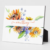 Plaque Photo Aquarelles personnalisées (Côté)