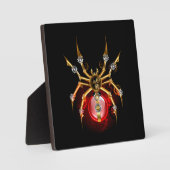 Plaque Photo Araignée en vapeur noire (Recto)