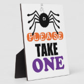 Plaque Photo Araignée Halloween S'Il Vous Plaît Prendre Un (Côté)