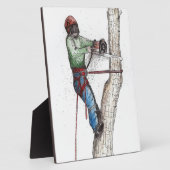 Plaque Photo Arboriste Tree Surgeon (Côté)