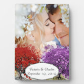 Plaque Photo Arbre à feuilles de coeur rouge (Devant)