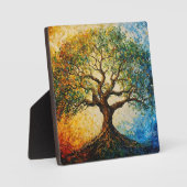 Plaque Photo Arbre de connaissances - Peinture à l'huile (Recto)