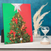 Plaque Photo arbre de noël (Côté)