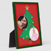 Plaque Photo Arbre de Noël avec vos photos (Côté)