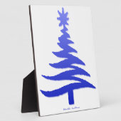 Plaque Photo Arbre de Noël Cobalt bleu (Côté)