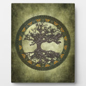 Plaque Photo Arbre de vie celtique (Devant)