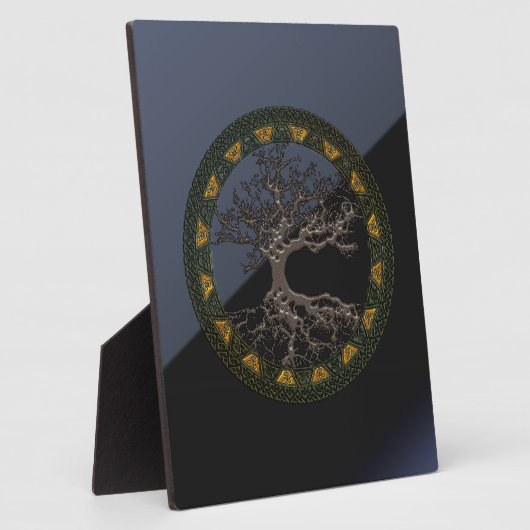 Plaque Photo Arbre de vie celtique (Côté)