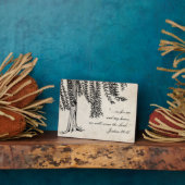 Plaque Photo Arbre vintage noir à pleurs (Côté)