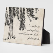 Plaque Photo Arbre vintage noir à pleurs (Côté)