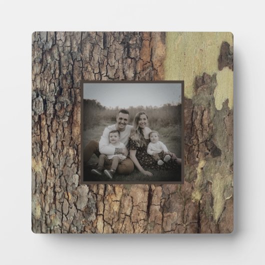 Plaque Photo Arbres de forêt rustiques (Devant)