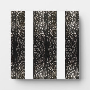 Plaque Photo Arbres noirs et blancs