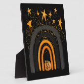 Plaque Photo Arc arc-en-ciel d'Halloween | Citrouille, tourbill (Côté)