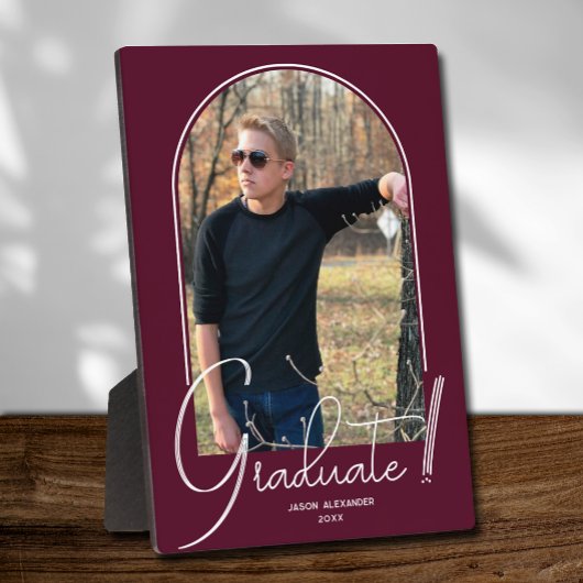 Plaque Photo Arc des diplômés photo Bourgogne