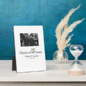 Plaque Photo Arc doré pour 60 ans de mariage (Côté)