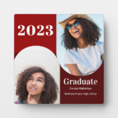 Plaque Photo Arch Red Burgundy Keepsaké Deux Diplômes Photo (Devant)