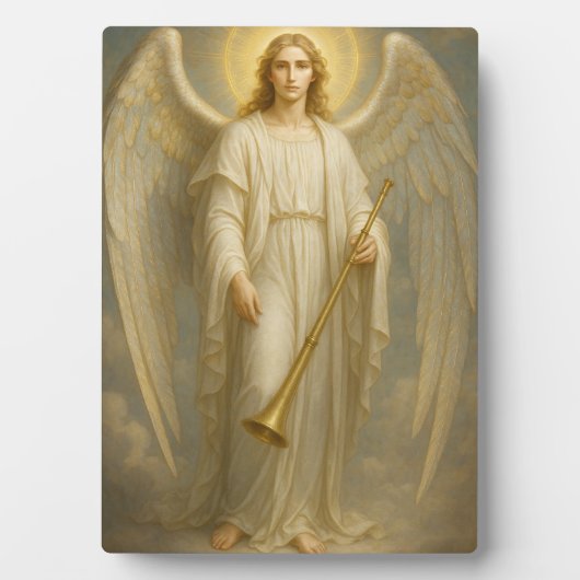 Plaque Photo Archange Gabriel - Messager Divin de Lumière (Devant)