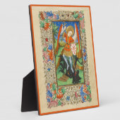 Plaque Photo Archange Michael Art médiéval (Côté)