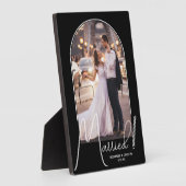 Plaque Photo Arche de mariage Photo Noir (Côté)
