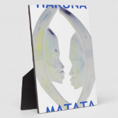 Plaque Photo Architecture africaine Hakuna Matata (Côté)