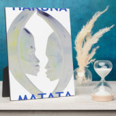 Plaque Photo Architecture africaine Hakuna Matata (Côté)