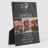 Plaque Photo Ardoise Préféré Bonjour Au revoir le plus difficil (Côté)