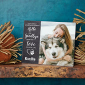 Plaque Photo Ardoise Rustique Souvenir de Photo pour la Perte d (Côté)