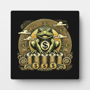 Plaque Photo Argent Frog, Lucky Toad, Jin Chan - Succès Lucky