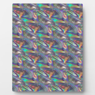 Plaque Photo argent holographique