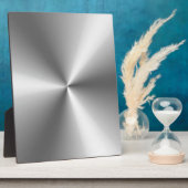 Plaque Photo Argent métallique (Côté)