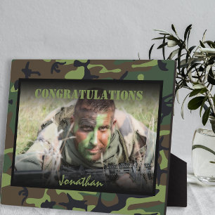 Plaque Photo Armée de photo personnalisée lors de la remise des