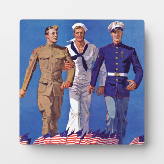 Plaque Photo Armée, Marine et Marines (Devant)