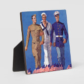 Plaque Photo Armée, Marine et Marines (Recto)