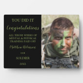 Plaque Photo Armée Photo Personnalisée Décès (Devant)