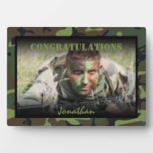 Plaque Photo Armée Photo Personnalisée Décès (Devant)