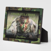 Plaque Photo Armée Photo Personnalisée Décès (Côté)