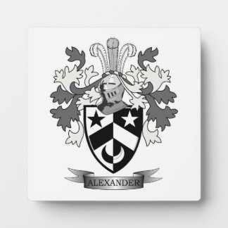 Plaque Photo Armoiries d'Alexander Family Crest