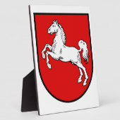 Plaque Photo Armoiries de Basse-Saxe (Allemagne) (Côté)