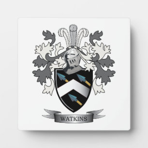 Plaque Photo Armoiries de la famille Watkins